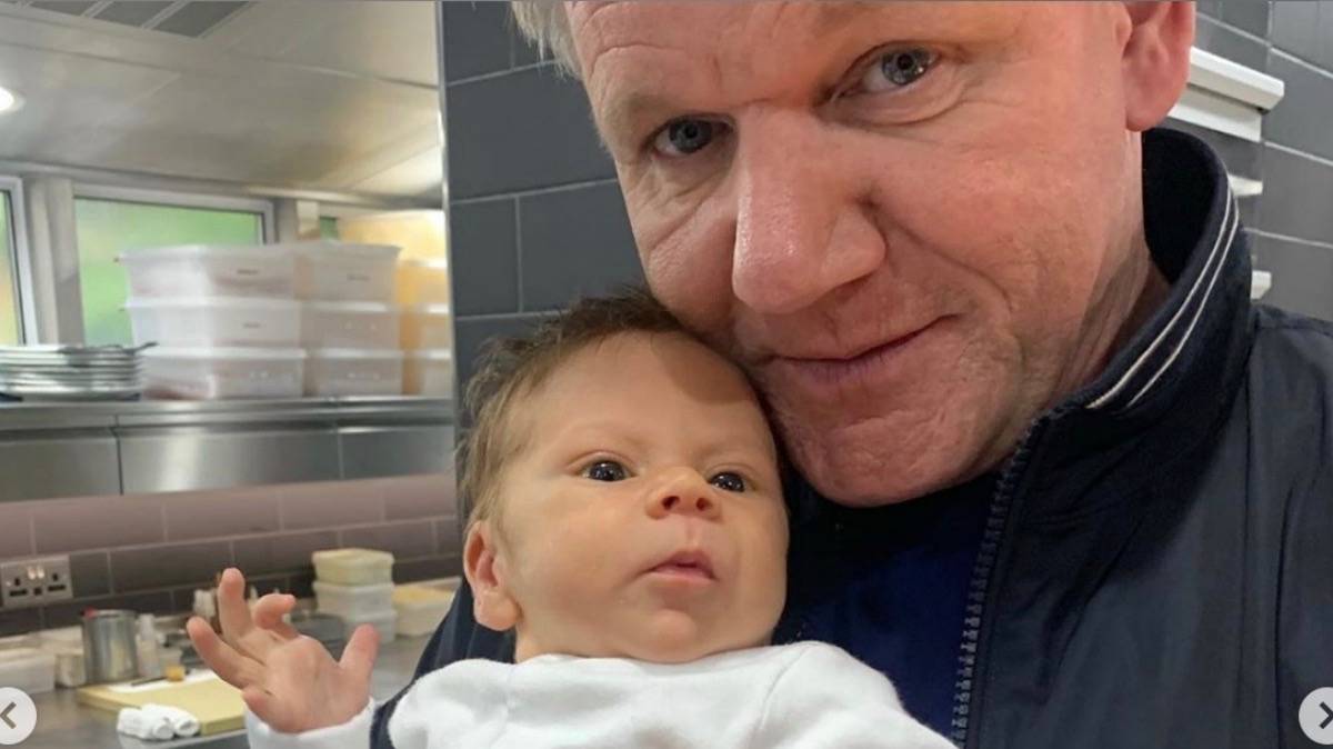 Gordon Ramsay’s Four-Month-Old Son Oscar Is Grumpy Like His Dad