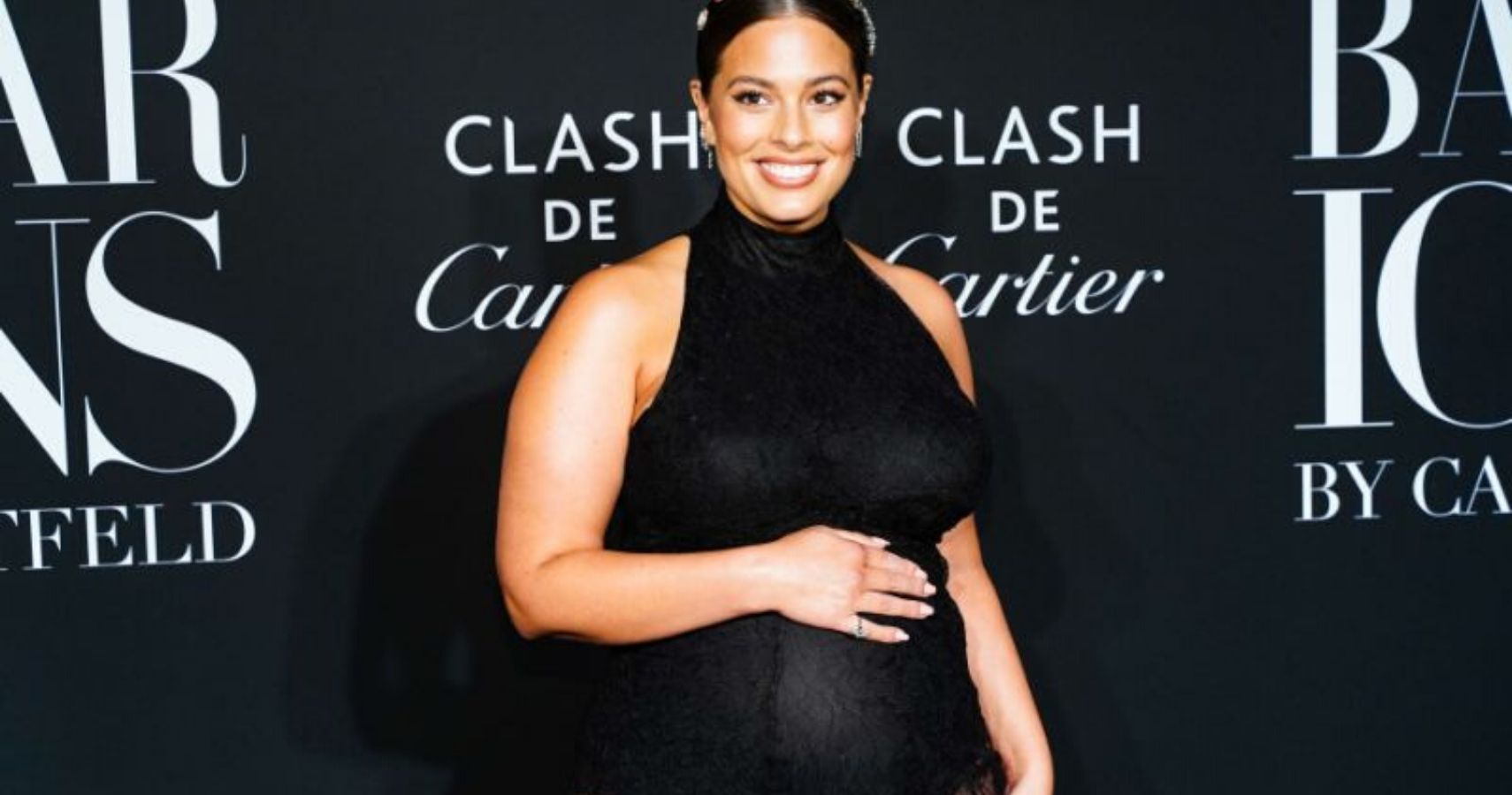 Ashley Graham Shows Off Her Bare Baby Bump In New Photo "Baby Boy Is