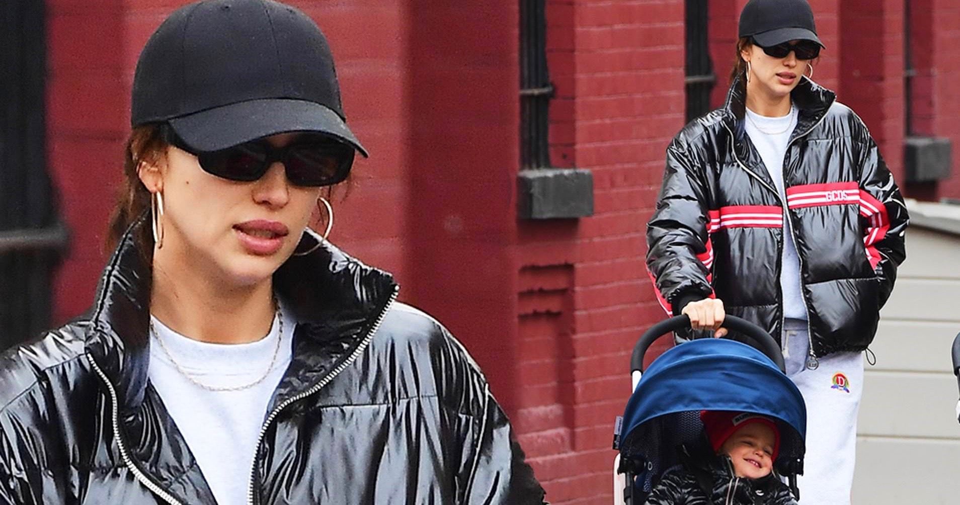 Irina Shayk Seen In NYC With Daughter Following The Holidays