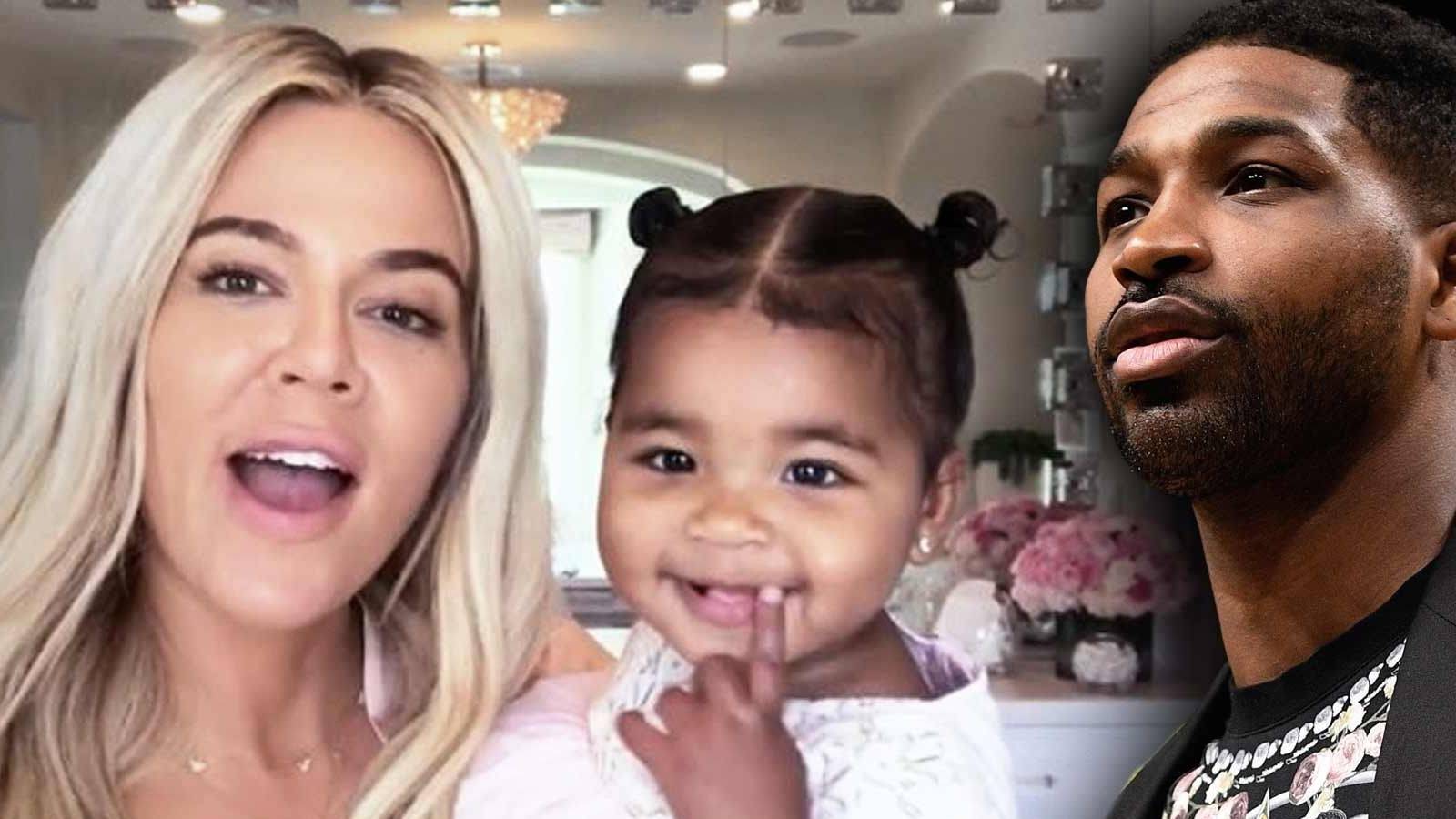 Tristan Thompson Has Dance Party With Daughter True At Ex Khloe ...