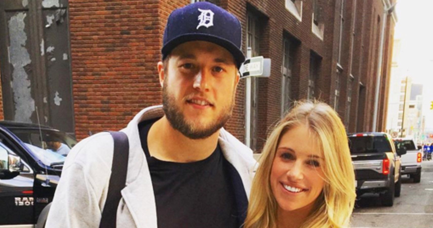 Matthew Stafford's wife Kelly pregnant a year after brain surgery