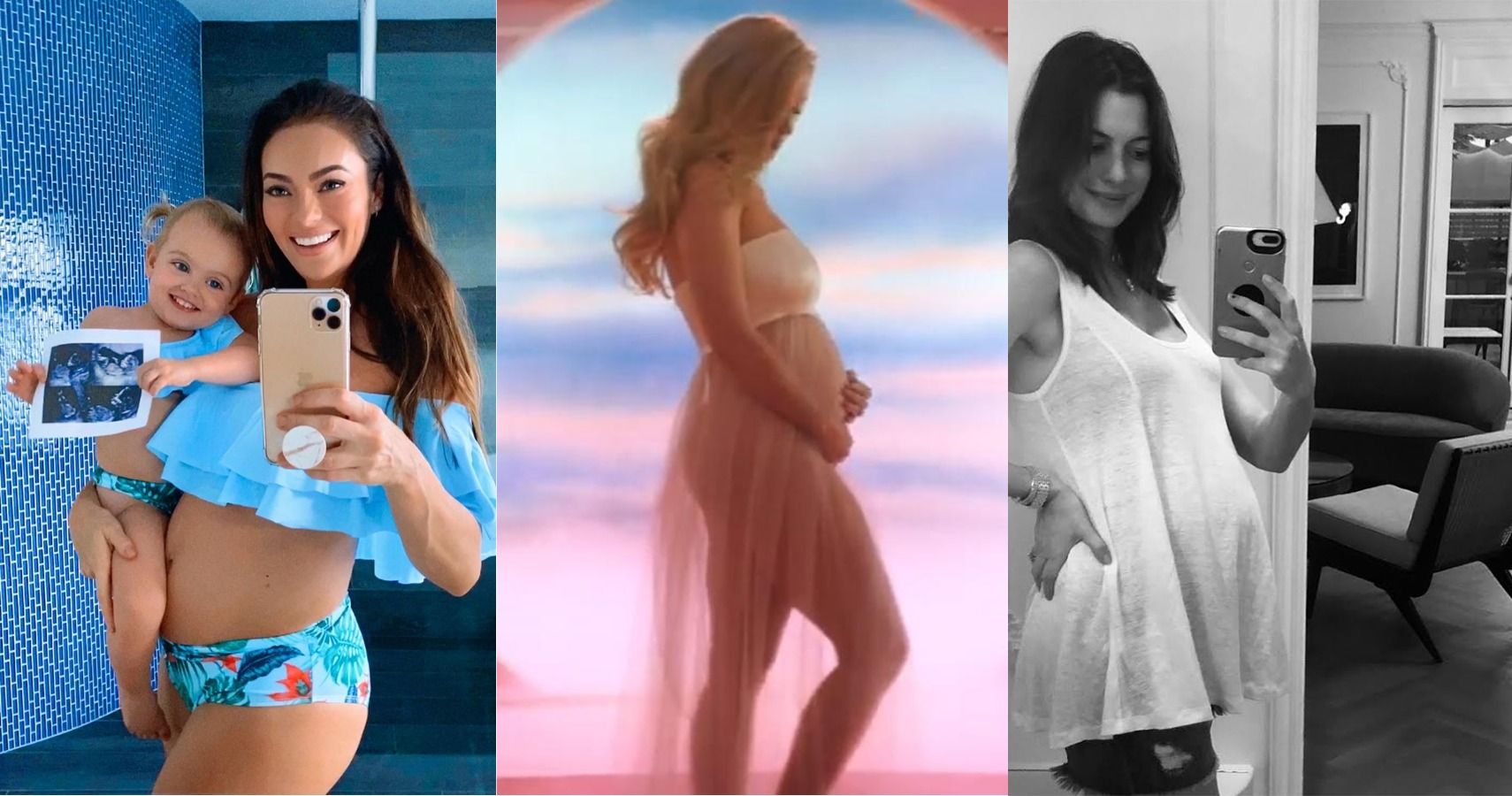 10 Pics Of Pregnant Celebs Showing Off Their Baby Bumps