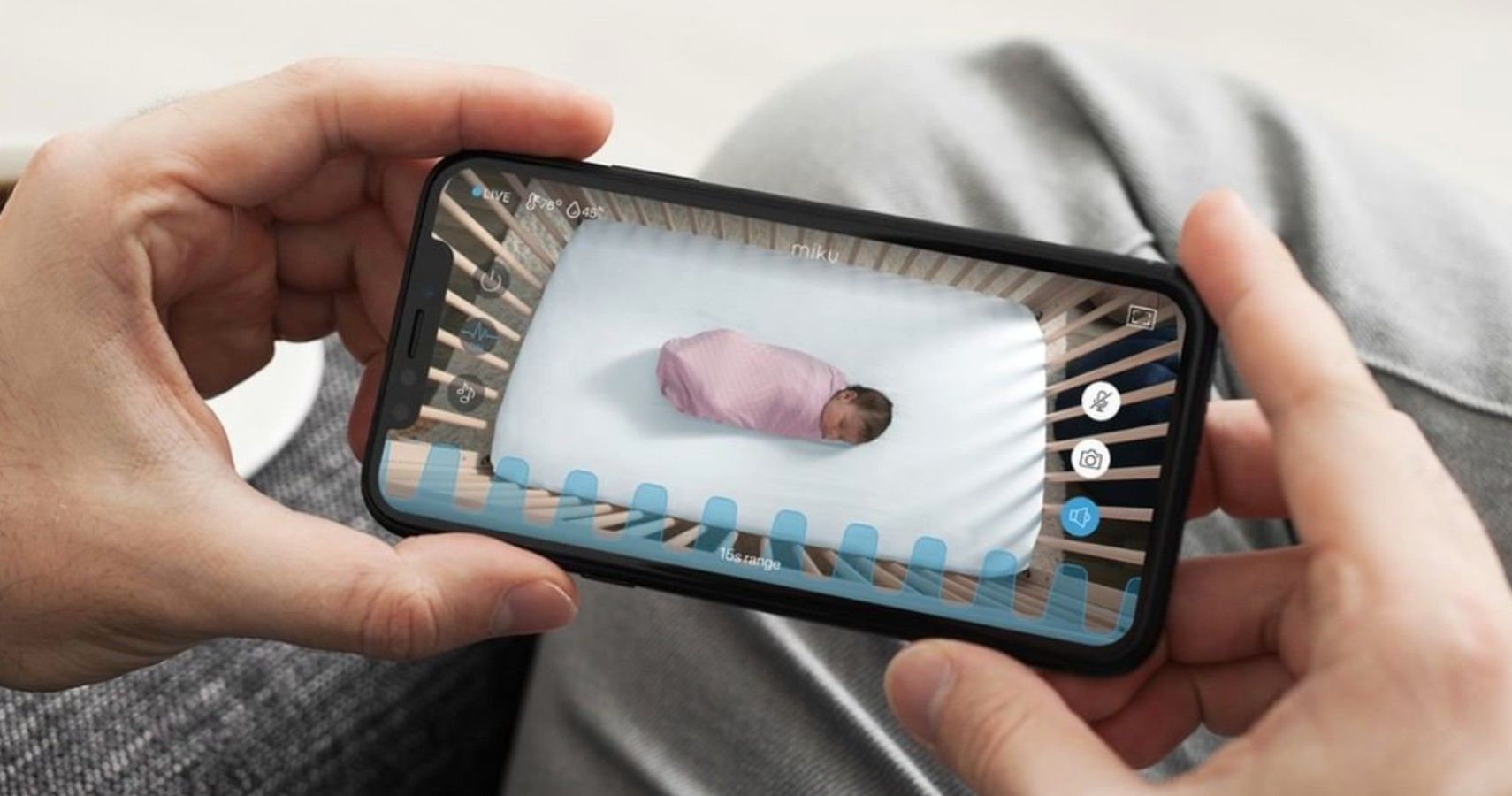 Miku smart baby monitor tracks baby sleeping and breathing patterns