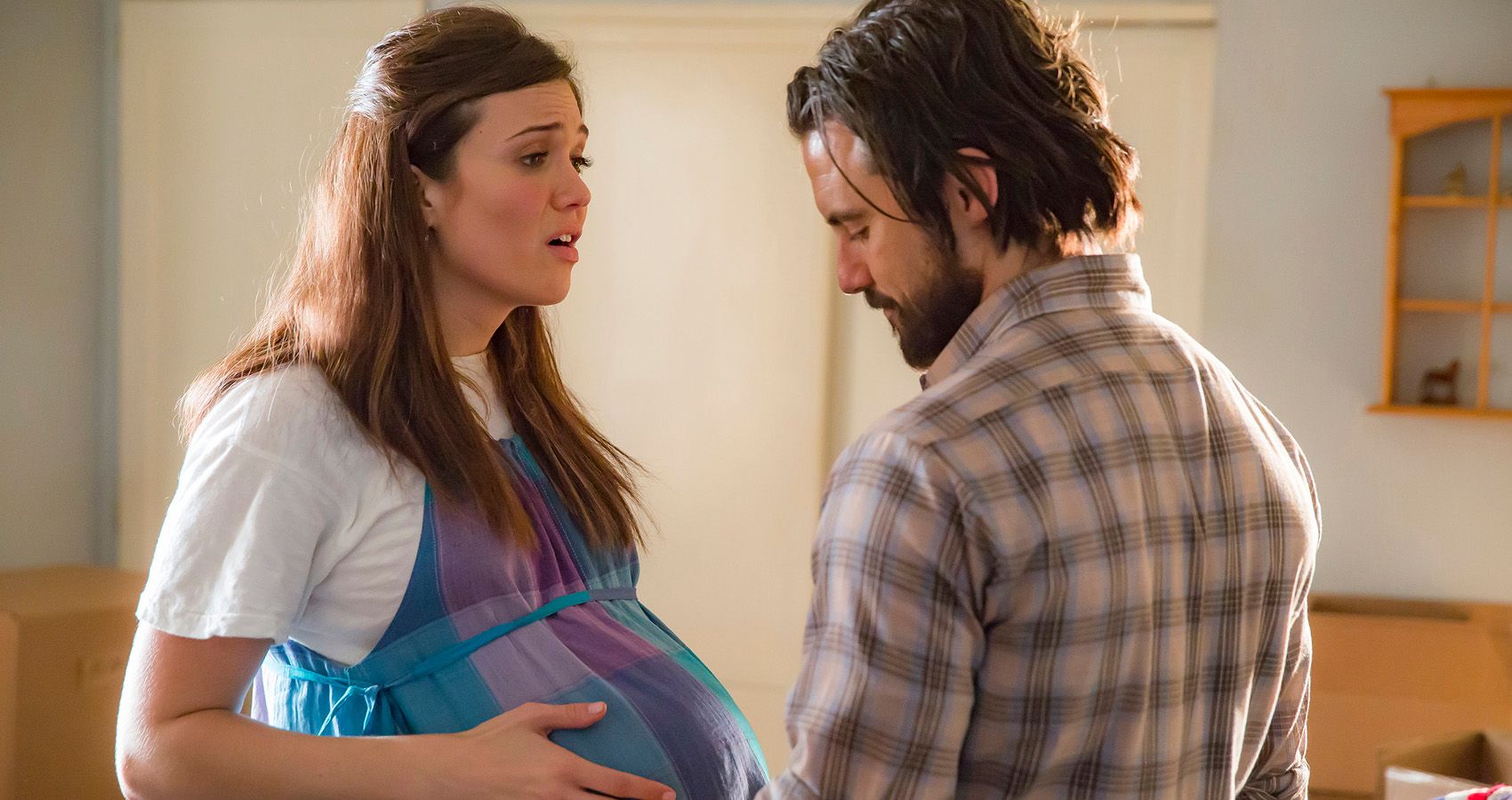 Mandy Moore has played a mom on TV and the experience may help her when she becomes a mom in real life.