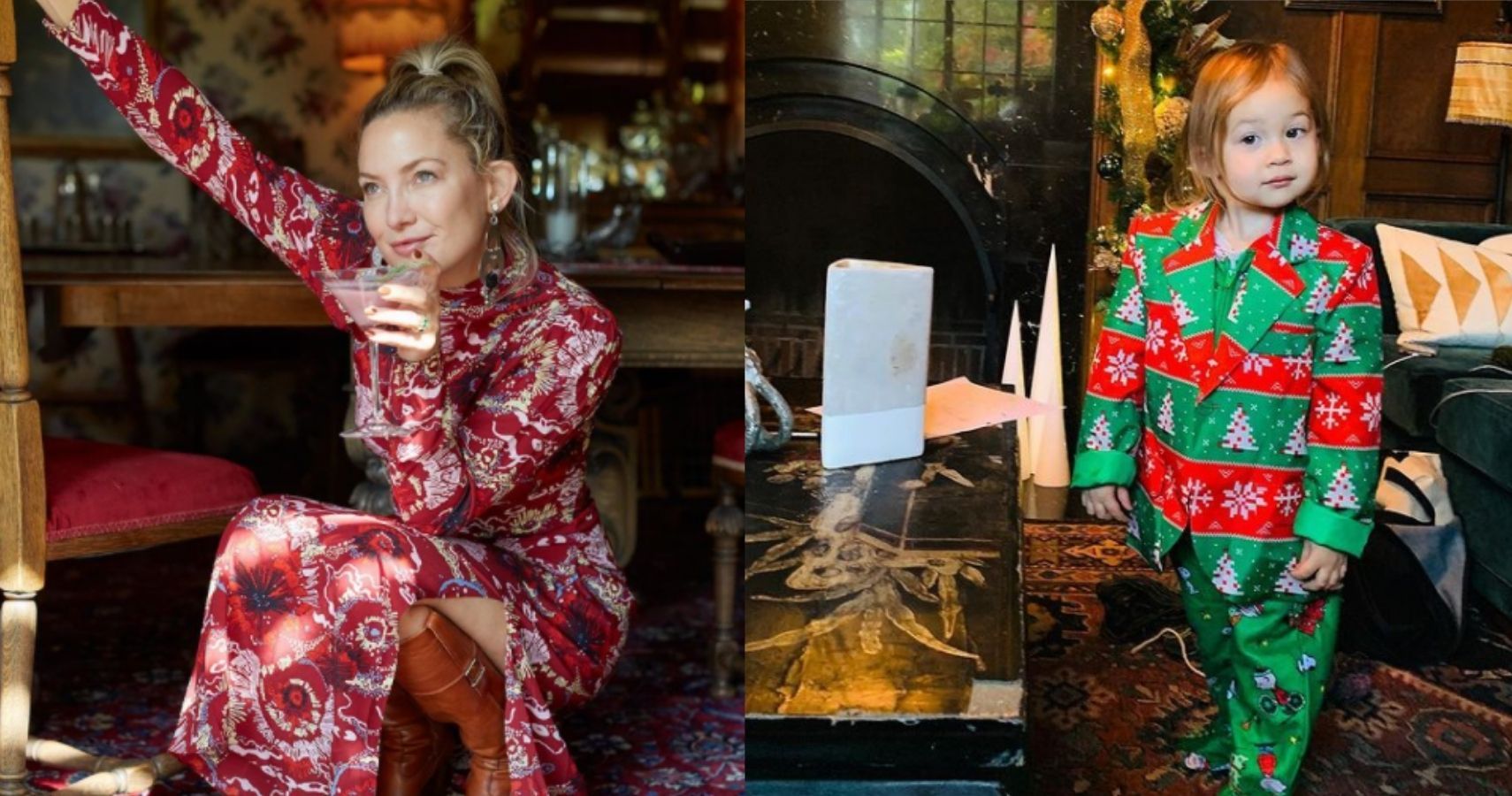 Kate Hudson's Toddler Is Christmas Ready In Adorable Outfit