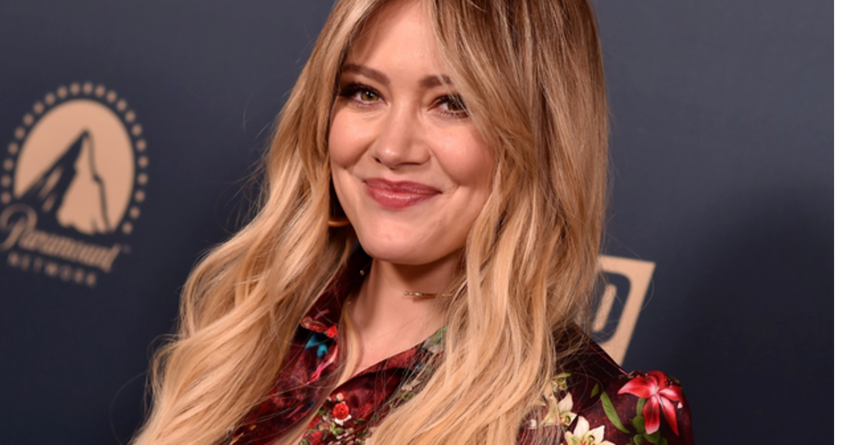 Hilary Duff at a premiere for a Paramount movie
