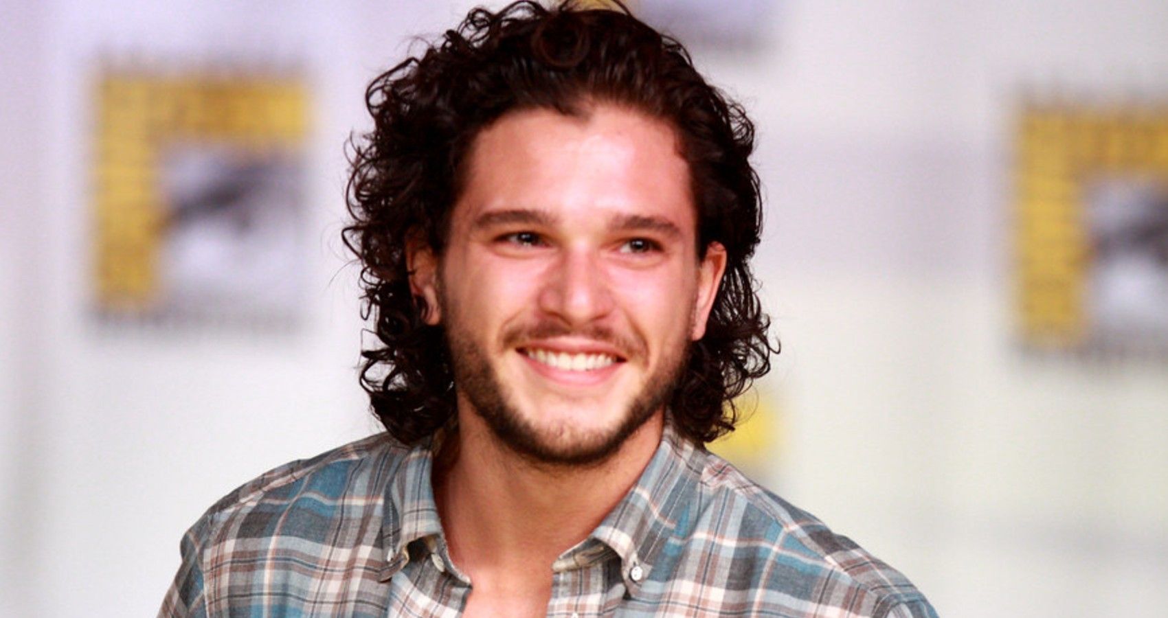 Kit Harrington at a convention for the game of thrones rv show