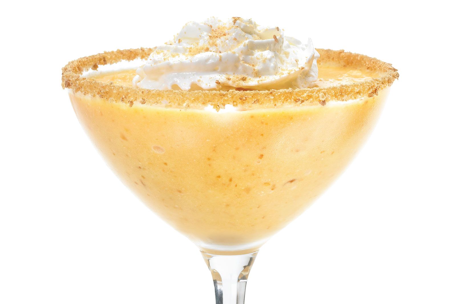 Picture from Ocean Spray of their Pumpkin Pie Mocktail recipe in a glass