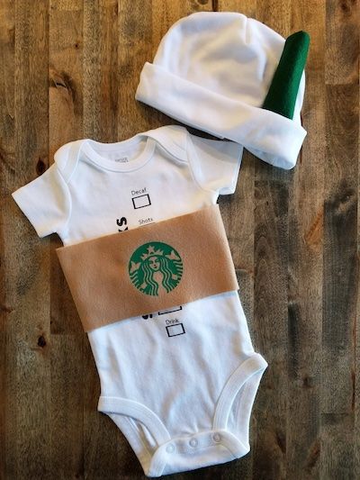 Baby Halloween Costume That Looks Like Starbucks Drink