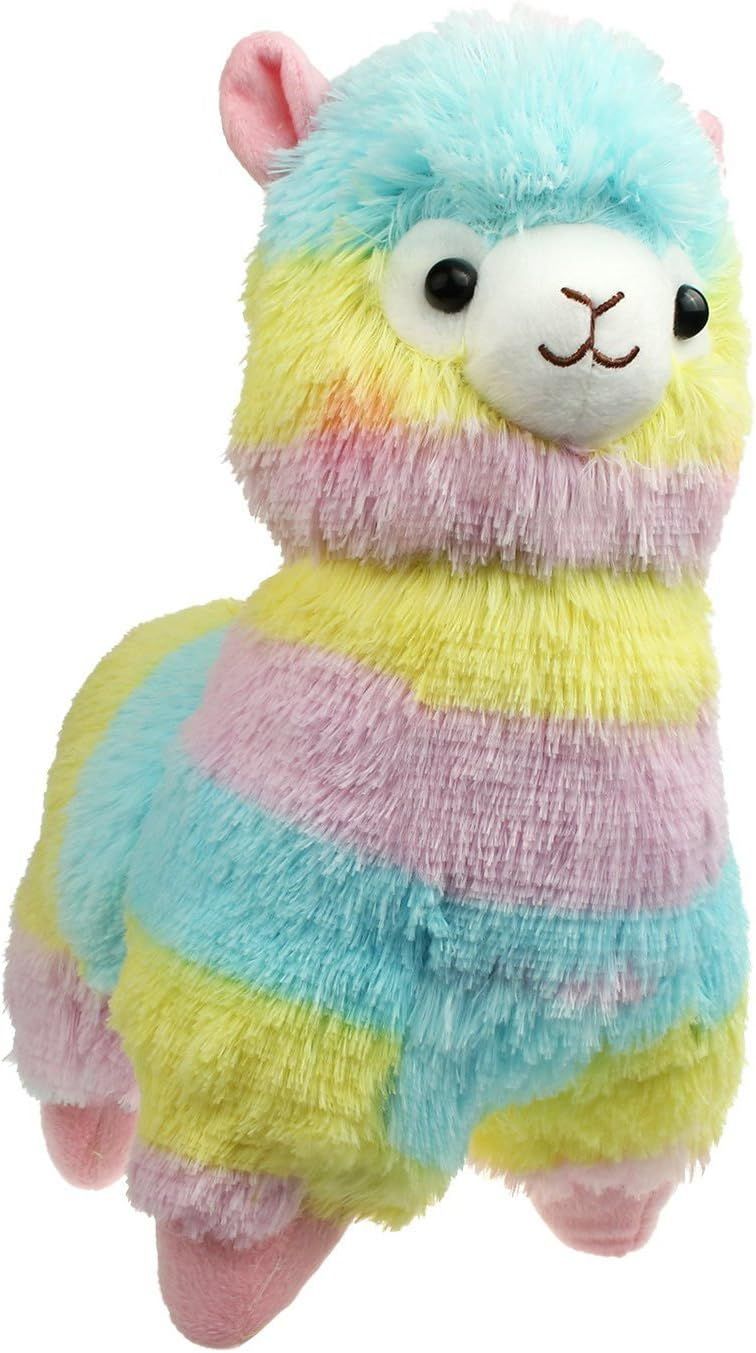 Cuddly Llama Rainbow Alpaca Stuffed Animal
