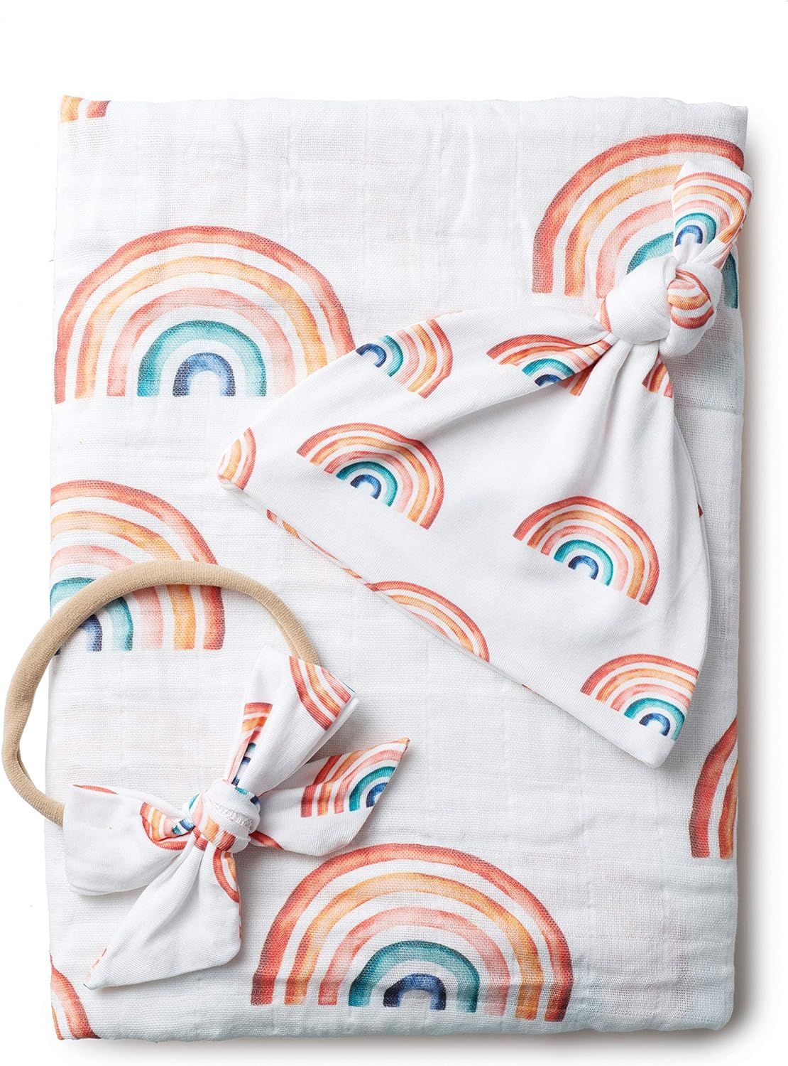 Miaoberry Organic Muslin Baby Swaddle Blanket