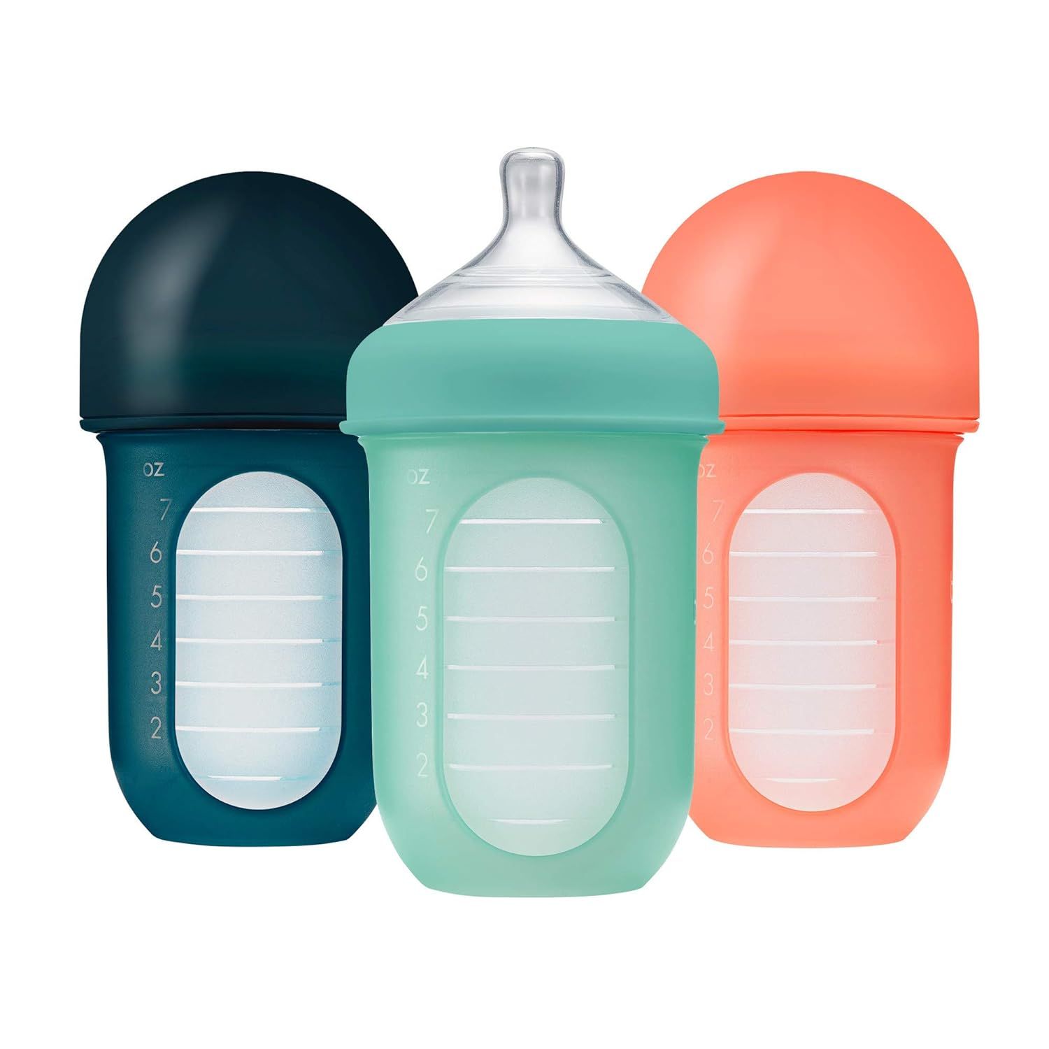 Boon NURSH Reusable Silicone Baby Bottles