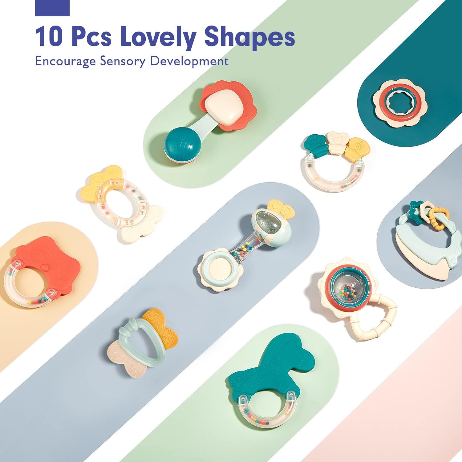 Baby Teething Toys 3-6 Months