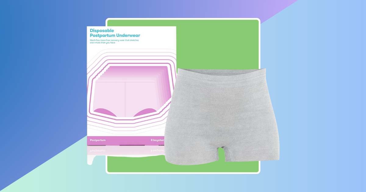 Mesh Underwear Postpartum 4 Count Disposable Postpartum Underwear