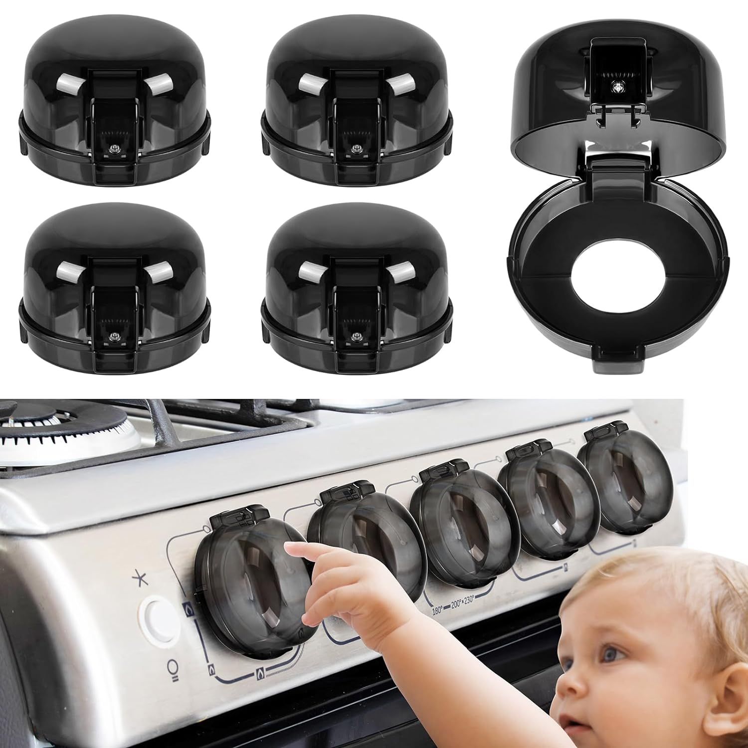 Dabormi Stove Knob Covers for Child Safety