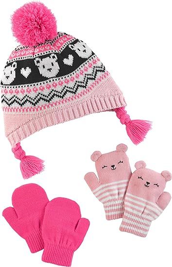 Carters hat and cheap mitten set