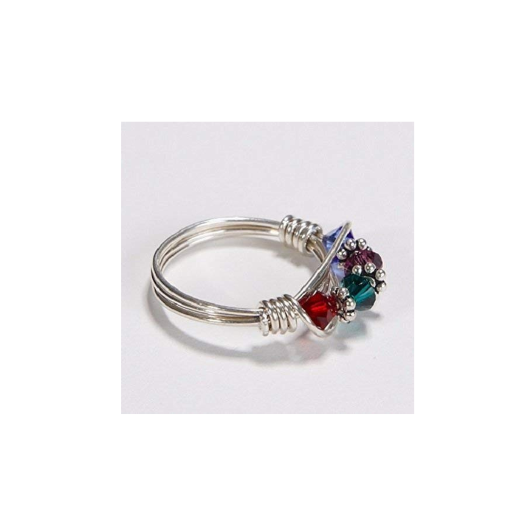 4 Stone Mother's Birthstone Ring