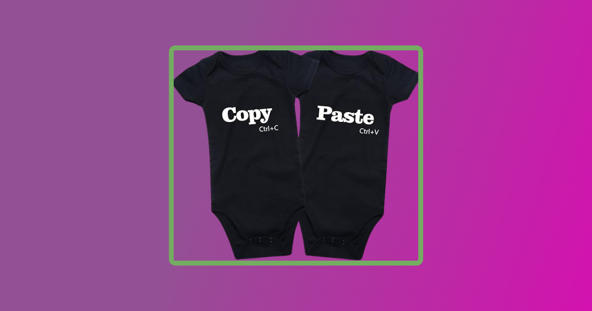 best baby shower twins onesies on purple background