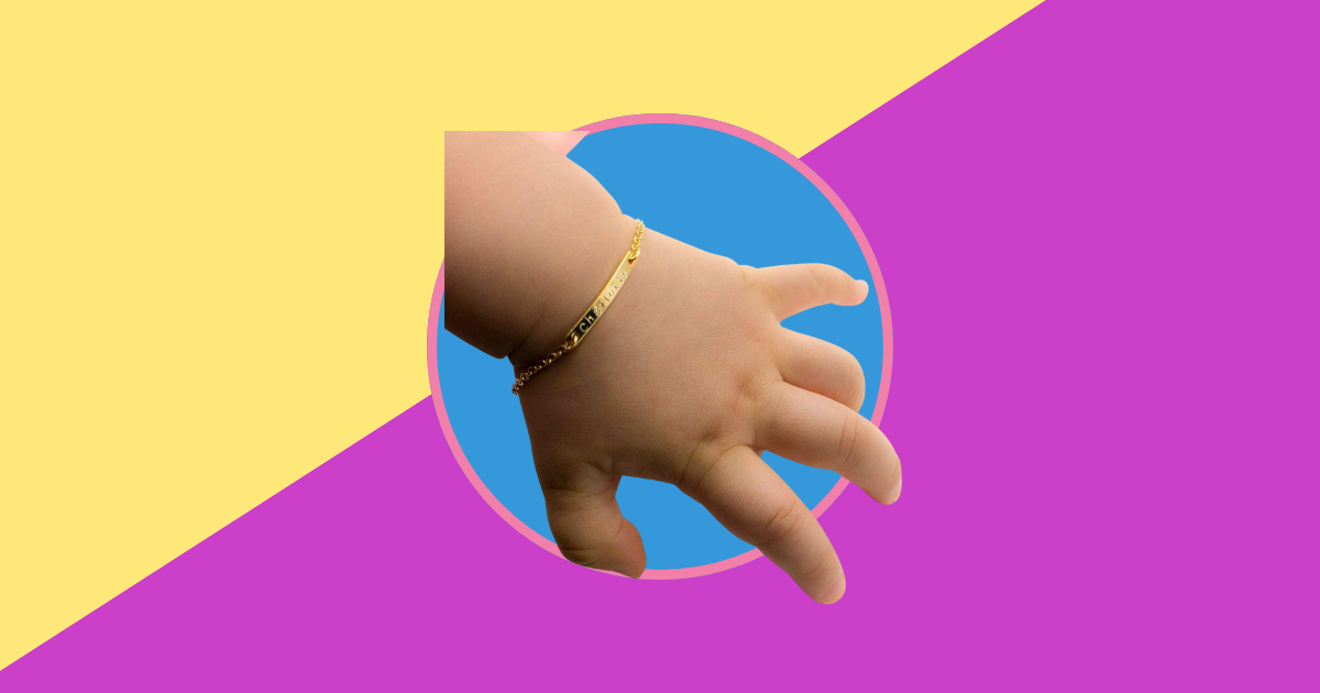 best custom-bracelets-baby-announcement