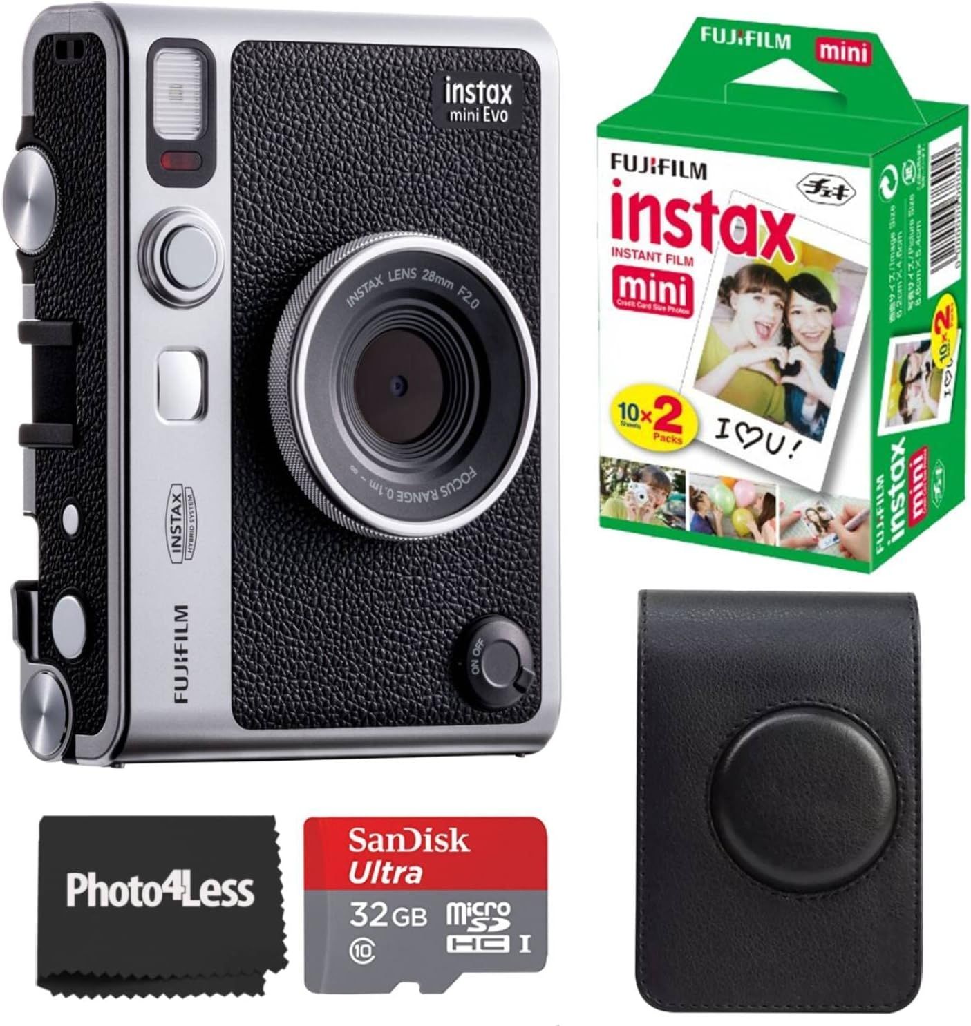 Fujifilm Instax Mini EVO Hybrid Black Instant Camera