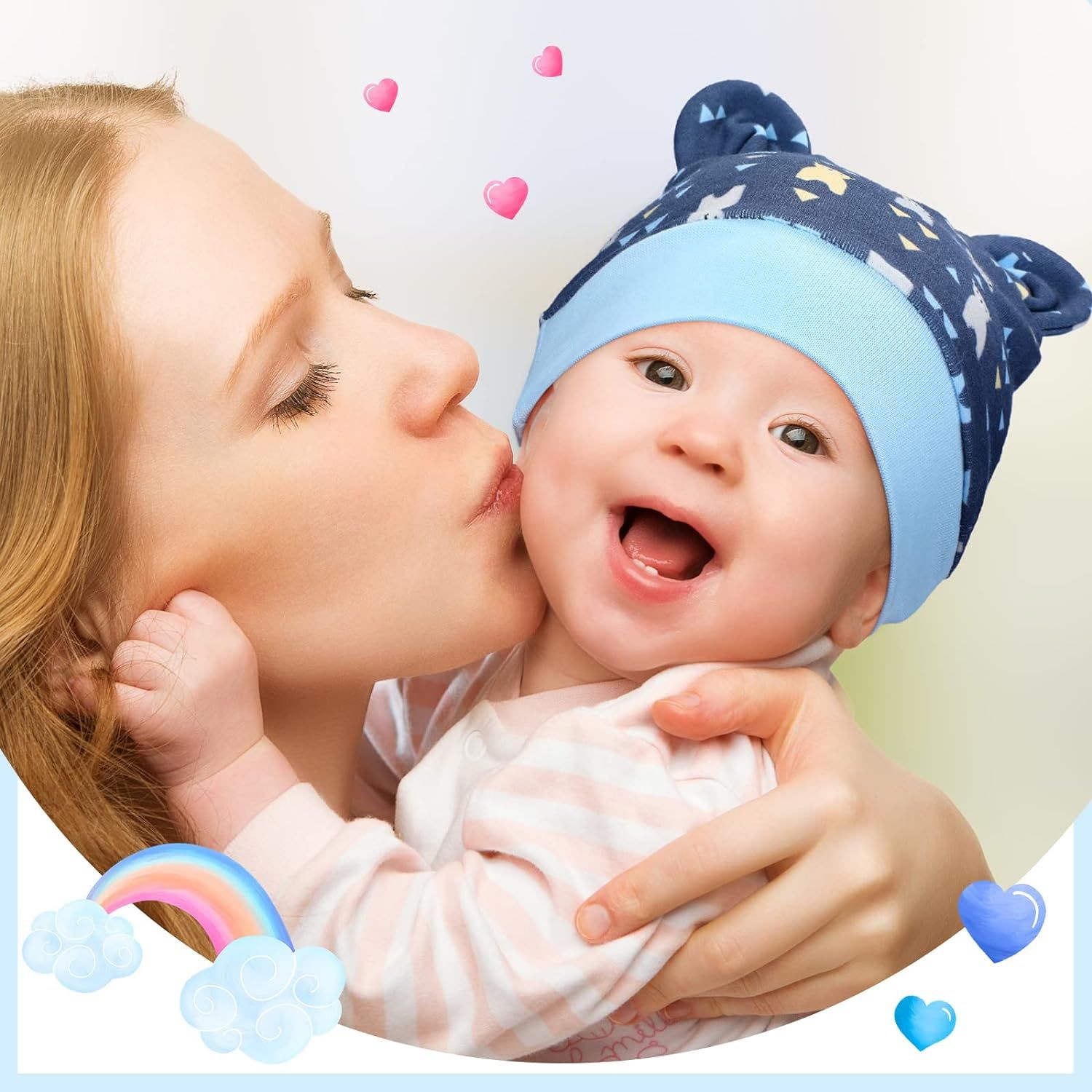 Geyoga Newborn Baby Hats