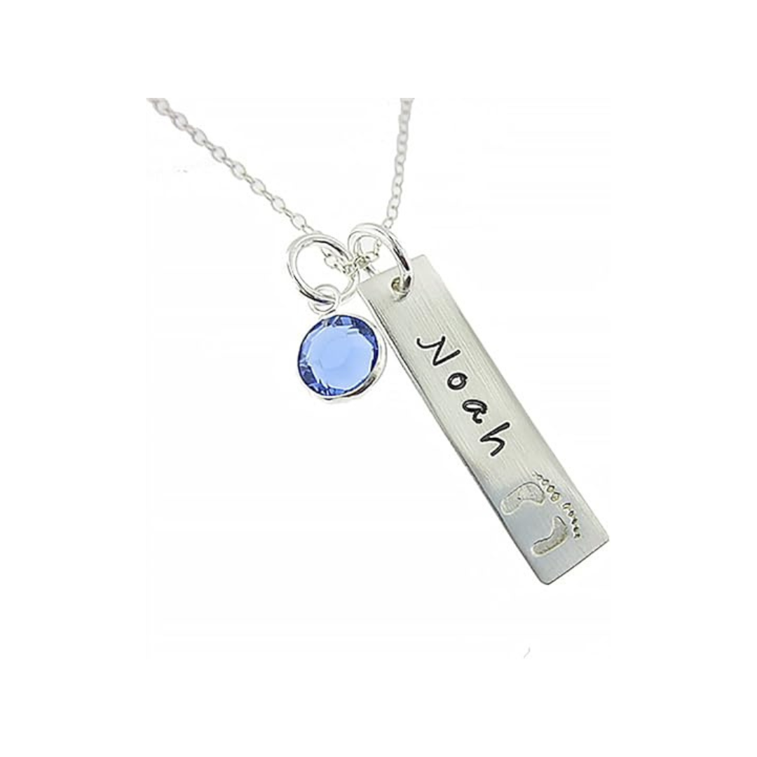 My Tiny Prints Personalized Sterling Silver Name Necklace