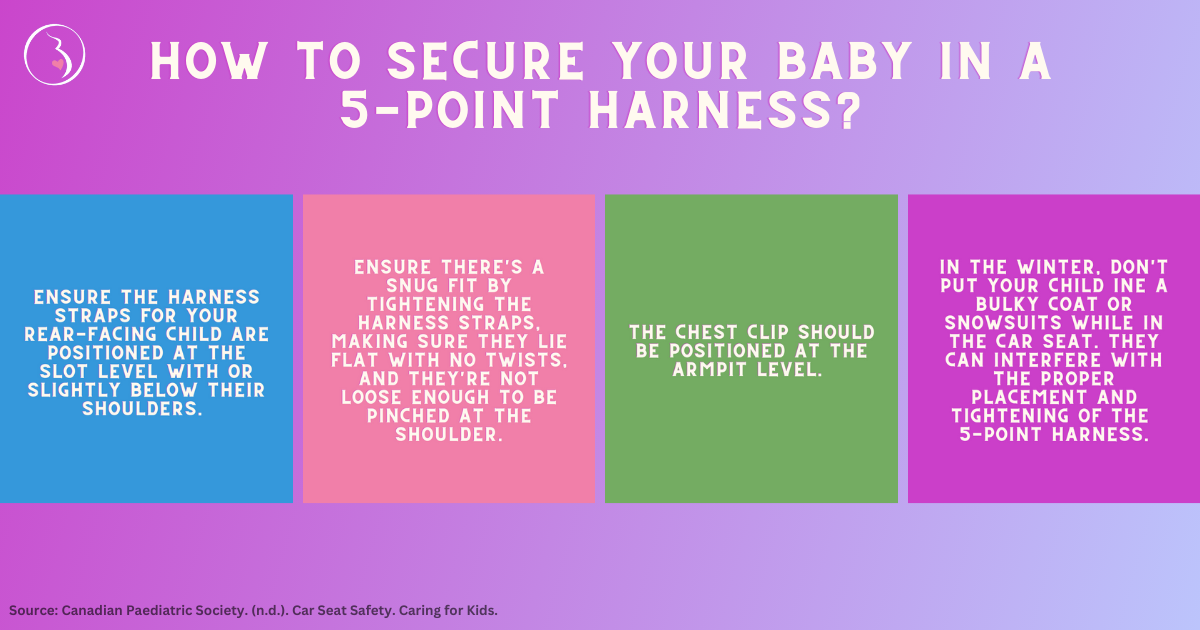 how to secure your child in a 5 point harness
