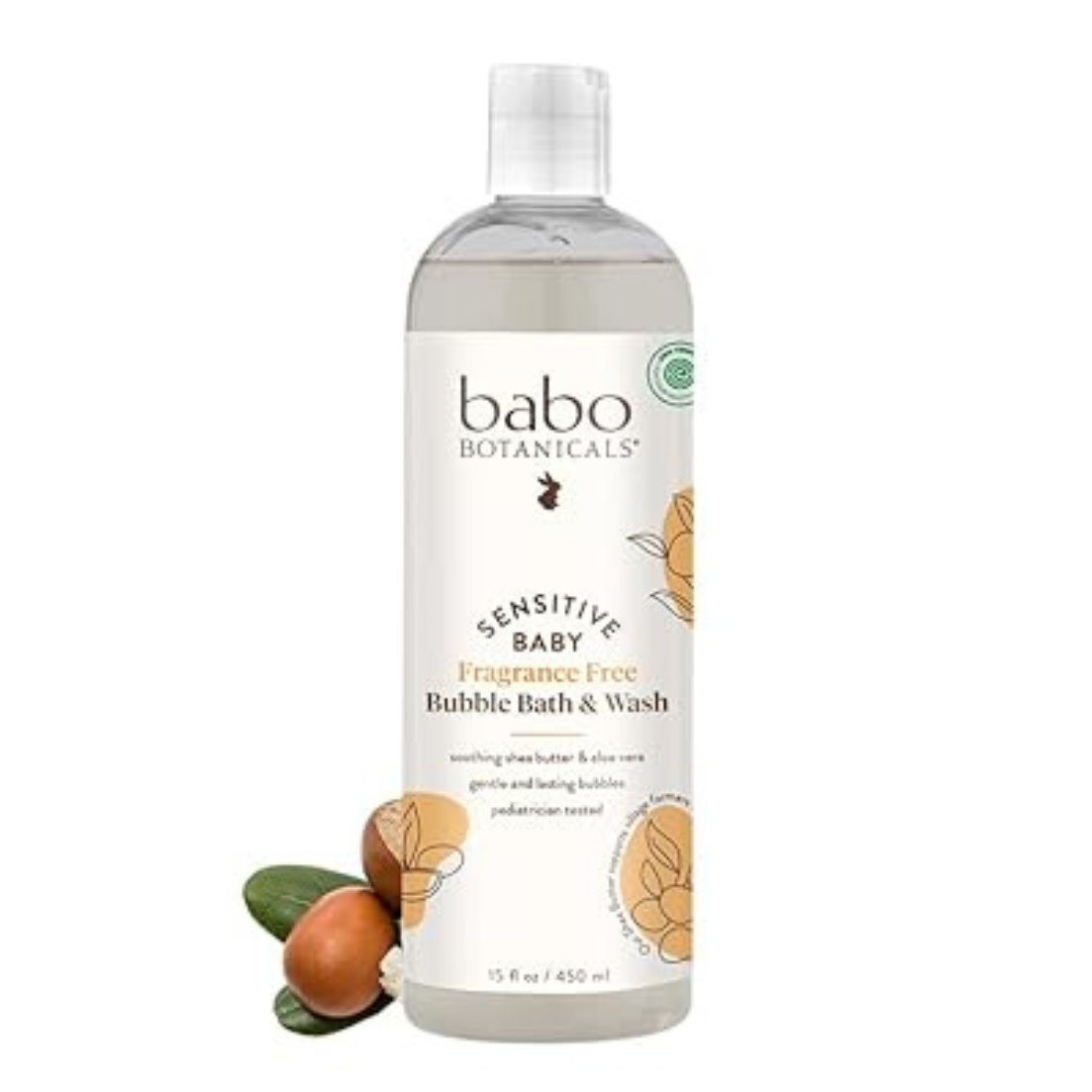 Babo Botanicals Sensitive Baby shower gel without fragrance