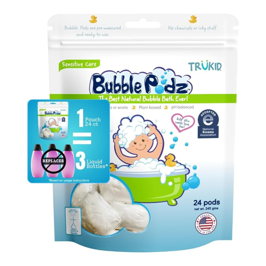 TruKid Bubble Podz Baby Bubble Bath