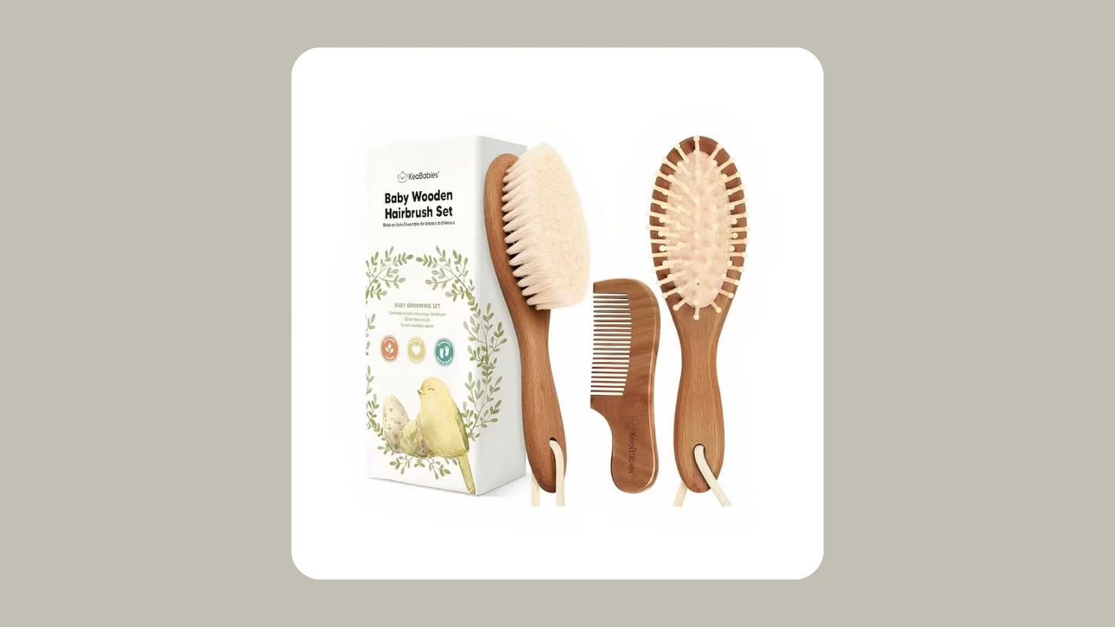 KeaBabies Wooden Baby Brush & Comb Set Review: Gentle, Eco-Friendly ...