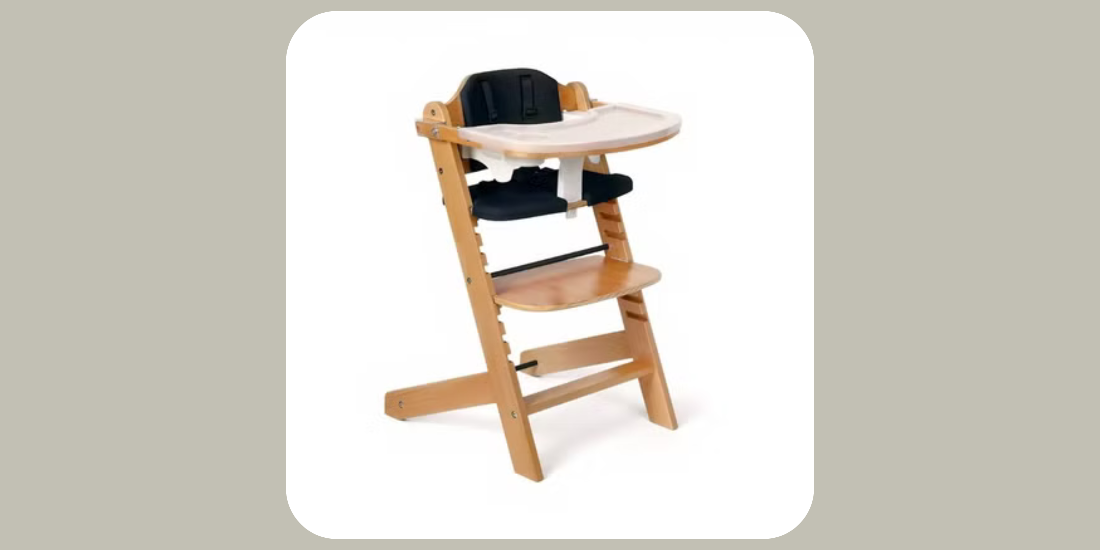 ParentWireDaily — Natural Wood High Chair: Adjustable, Sturdy & Stylish for Baby Feeding
